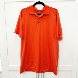 LULULEMON | Orange Polo Shirt Size XL